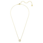 Una Angelic pendant Mixed cuts, White, 18K gold finish